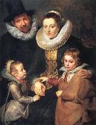 Peter Paul Rubens Fan Brueghel the Elder and his Family (mk01) oil painting picture wholesale